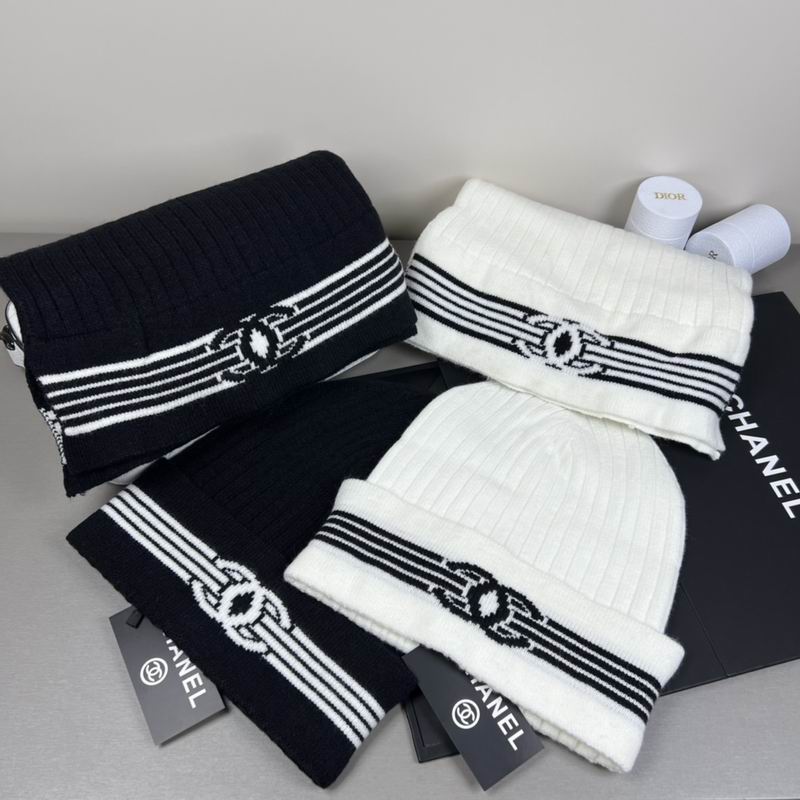 Chanel scarf hat dx09